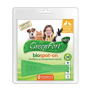 Green Fort NEO BioSpot-On for cats, rodents and dogs under 10 kg