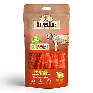 Beef mini strips for puppies/small dogs 50 g.