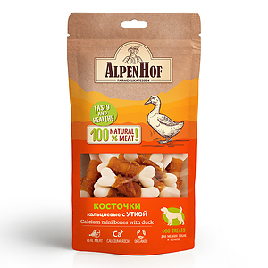 Calcium mini bones with duck for puppies/small dogs 50 g.