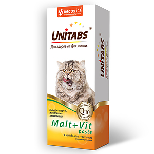 Malt+Vit paste with taurine for cats, 120 ml