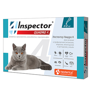 INSPECTOR QUADRO K Spot-on for cats from 4 to 8 kg