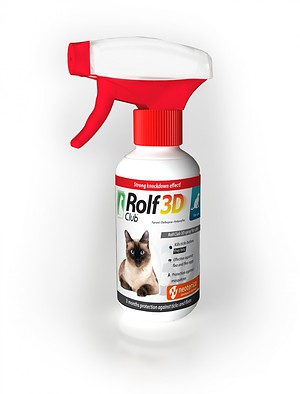 Rolf Club 3D Spray against ticks and fleas for cats, 200 ml
