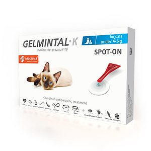 GELMINTAL K SPOT-ON for cats under 4 kg