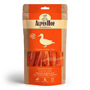 Duck mini strips for puppies/small dogs 50 g.