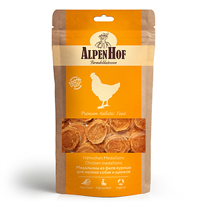 Chicken medallions for puppies/small dogs 50 g.