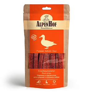 Duck strips for medium/large dogs 80 g.