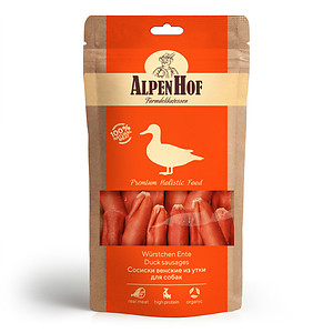 Duck sausages for dogs 80 g.