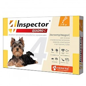 INSPECTOR QUADRO C Spot-on for dogs from 1 to 4 kg