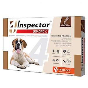 INSPECTOR QUADRO С Spot-on for dogs from 40 to 60 kg