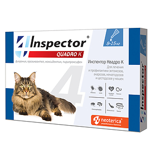 INSPECTOR QUADRO K Spot-on for cats from 8 to 15 kg