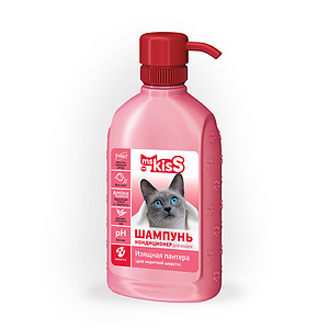 Conditioning Shampoo "Graceful Panther" for short-haired cats, 200 ml 