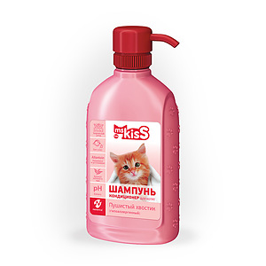 Ms. Kiss Shampoo-conditioner "Fluffy tail" for kittens, 200 ml 