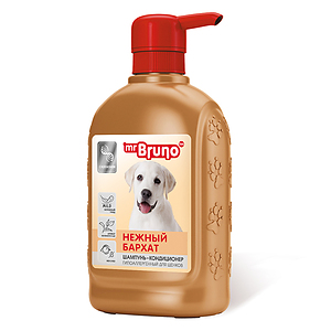 Conditioning Shampoo "Delicate Velvet" for puppies, 350 ml 