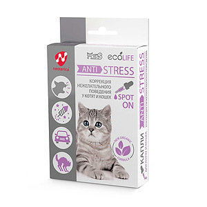Ecolife ANTI STRESS for kittens and cats, aroma spot-on, 10 ml 