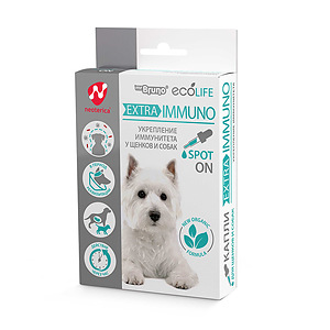 Ecolife IMMUNOTHERAPY for puppies and dogs, aroma spot-on, 10 ml 
