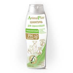 Hypoallergenic shampoo for cats and dogs, 250 ml