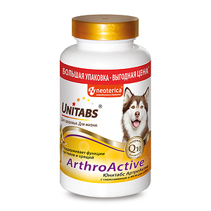 ArthroActive для собак с глюкозамином и МСM, 200 таб.