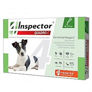 INSPECTOR QUADRO С Spot-on for dogs from 4 to 10 kg