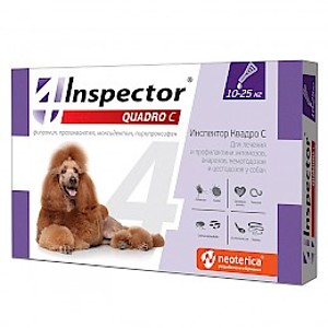 INSPECTOR QUADRO С Spot-on for dogs from 10 to 25 kg