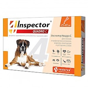 INSPECTOR QUADRO С Spot-on for dogs from 25 to 40 kg